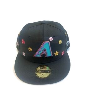 59Fifty New Era Size 7 1/4 Arizona Diamondbacks Fitted Holly Pack Hat Cap